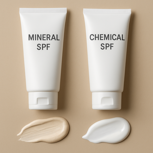 Минерален vs. химичен SPF: коя формула е по‑подходяща за твоята кожа?
